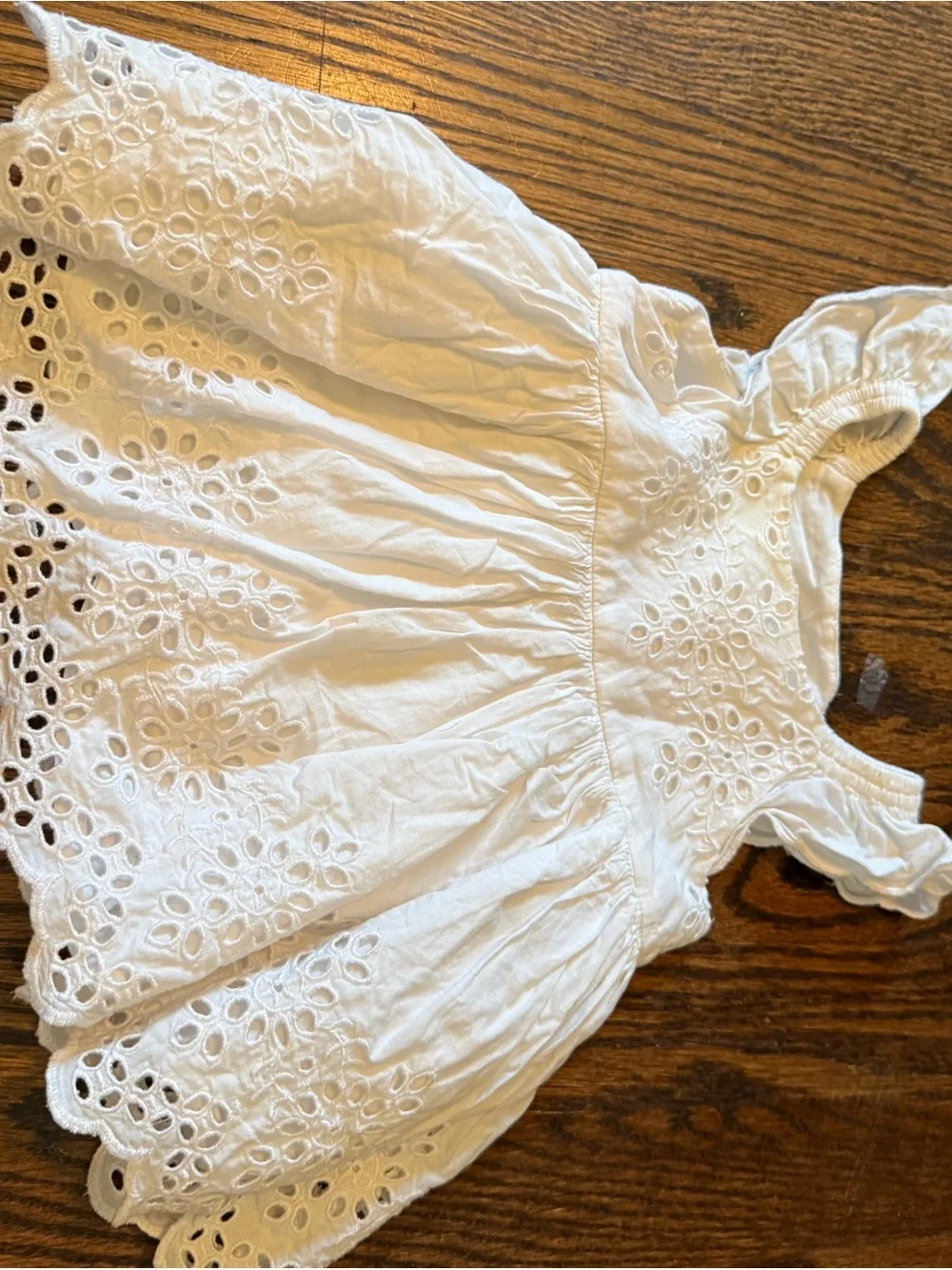 GAP White Eyelet Dress with Matching Bloomers
